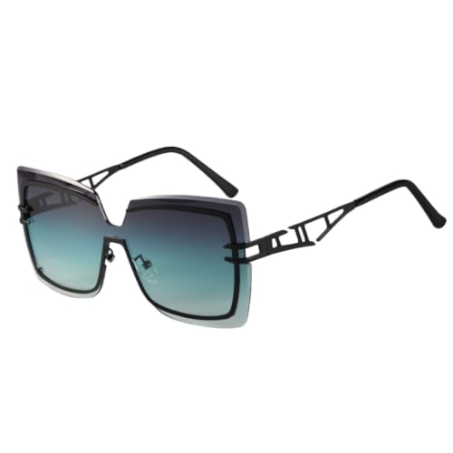 Lunettes de soleil irrégulières chic et minimalistes sans monture