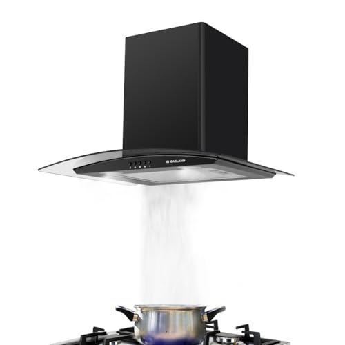 GASLAND GR60BP Schwarzes Glas Dunstabzugshaube 60cm, Wandmontage Wandhaube Wandabzugshaube 500m³/h, 3 Stufen Abzugshaub, mit Aluminium-Fettfilter GASLAND GR60BP Schwarzes Glas Dunstabzugshaube 60cm, Wandmontage Wandhaube Wandabzugshaube 500m³/h, 3 Stufen Abzugshaub, mit Aluminium-Fettfilter