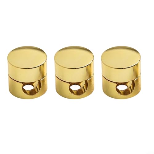 Niceminiwall Lot de 3 organiseurs de câbles en métal, clips métalliques élégants, support de cordon d'alimentation, doré