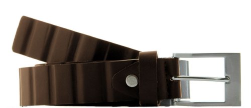 Preisvergleich Produktbild Red Point Riffelprägung Herrengürtel 95cm - Dunkelbraun