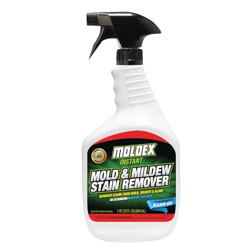 Moldex 7010 Mold & Mildew Instant Stain Remover Trigger Sprayer, 32 oz