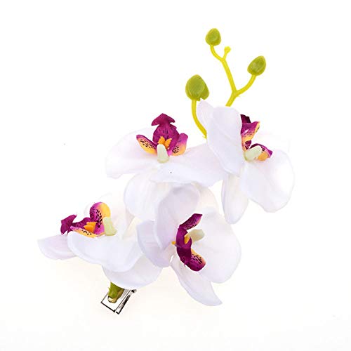 Pack de 2 pinzas para el cabello con flores hawaianas miniatura 3