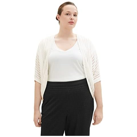TOM TAILOR Women's Plus Size Bolero Cardigan Cover