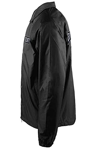 Gs-eagle For Men's Security Black Waterproof Coach Jacket Size XL4