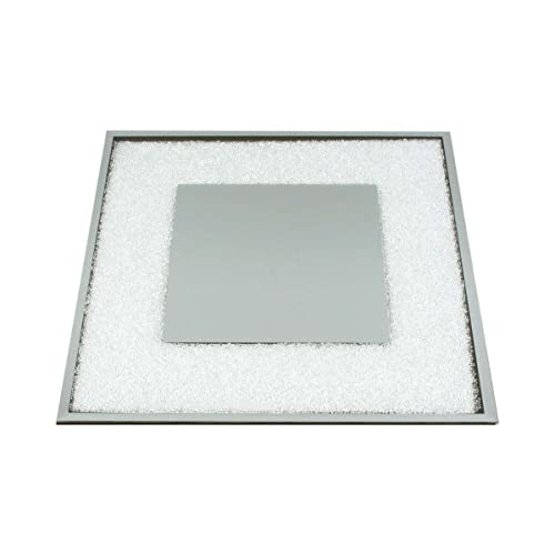Plato cuadrado con cristales 14.0 in x 14.0 in miniatura 2