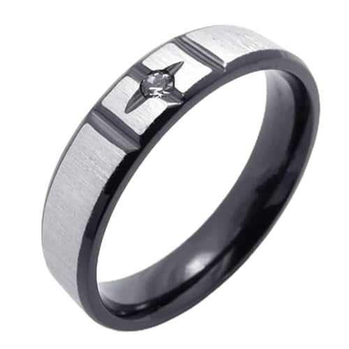Alliance mariage promesse en acier vintage pour un cadeau homme unique