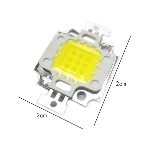 Baoblaze Chip de led 45mil, lâmpada multiuso branca fria, chip de led de alta potência para holofote