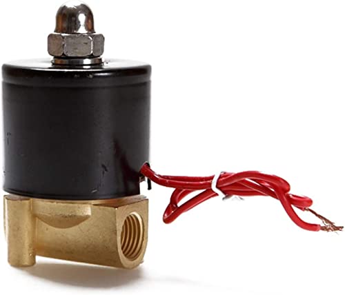 Electrovanne normalement ouverte 24V vanne 1/4 pouce laiton eau air 2W025-08K - 5