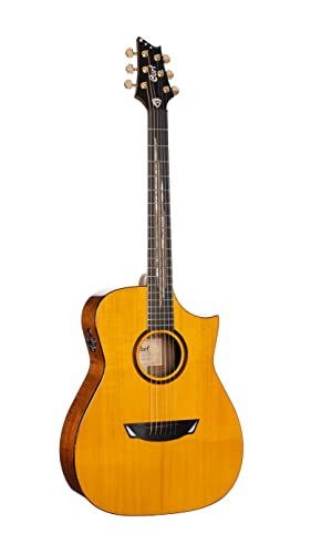 Cort LUXE II Frank Gambale Signature Elektroakustische Gitarre, naturfarben glänzend (+ Tasche)