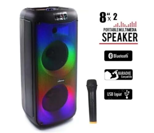 Image of LED Flame Light Bluetooth Speaker its Loud and Proud XBoom Party Speaker wirless Bluetooth with 2 mic Speaker