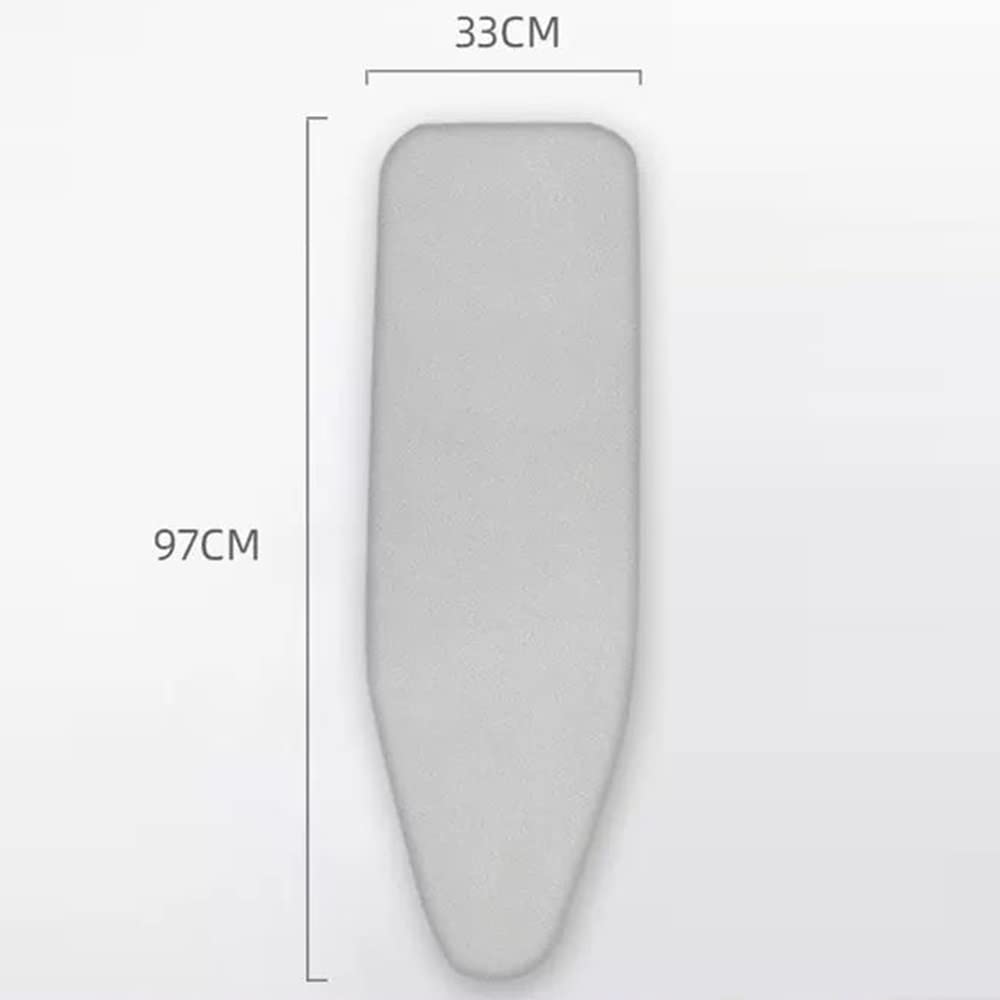 ZJIEX Fodera per ASSE da Stiro, Copriasse da Stiro di Dimensioni Standard, Fodera in Cotone 100% di Ricambio, Imbottitura Extra Spessa, per Lavanderia (Color : Silver, Size : 38x13in(97x33cm))