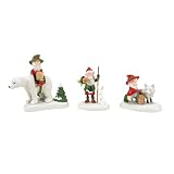 Department 56 North Pole Village Accessories Three Wee Kings with Animals 50th Anniversary Limited Edition Figurine Set, 2.52 Inch, Multicolor