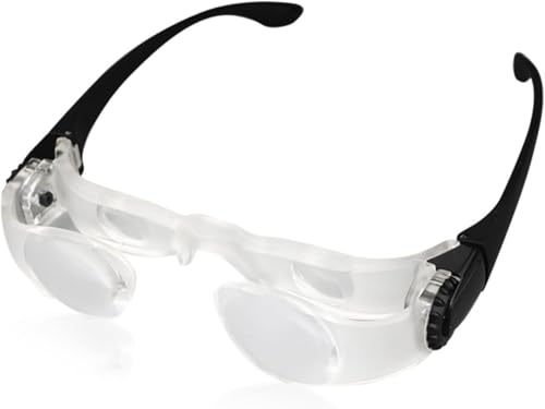 Cuifati Prismáticos de Pesca con Aumento 4X, Gafas de ópera Manos Libres, Gafas Binoculares Profesionales para Pesca, Deportes, Conciertos, Teatro, ópera, Televisión, Turismo (4X)