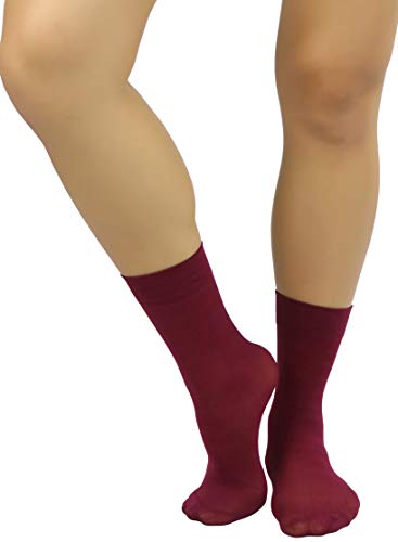 Image of ToBeInStyle Womens Pack of 6 Trouser Solid Print Anklet Socks