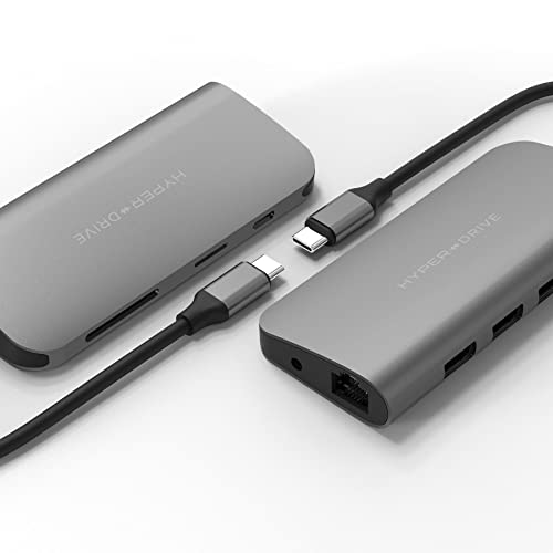 Image of Hyperdrive Power 9-in-1 USB C HUB Space Grey