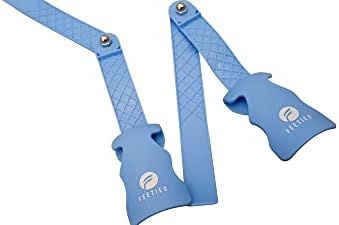 Feeties Blue Long Handled Lazy Shoe Horn Shoes Helper Shoehorn for Men, Women and Kids Fits for All Types of Shoes