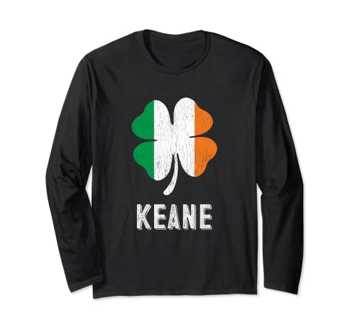 Keane Last Name Irish Pride Lucky St Patrick's Day Long Sleeve T-Shirt
