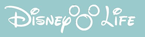 Cci Creative Concept Ideas Mickey Life Ears Decal Vinyl Sticker|Cars Trucks Vans Walls Laptop| White |7.5 X 2 In|Cci991 #TOP30