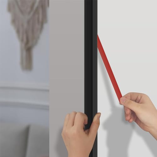 Image of 10pcs 48 inch L*0.59 inch W Aluminum Self-Adhesive Wall Corner Protectors, Wall Furniture Bumper, Safety Baby Proofing Corner Cushion Table Edge，Wide Coverage and Easy to Install - Black