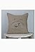Housse de coussin style shabby chic français en lin