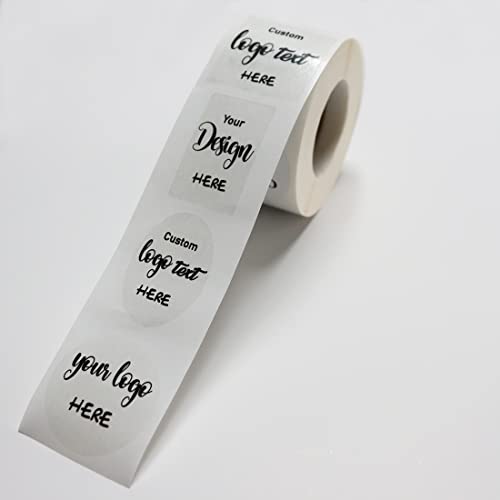 100+ Pack Personalized Waterproof Stickers Clear Decals Custom Roll Labels Made Any Text or Image Logo Transparent Customized Label Stickers