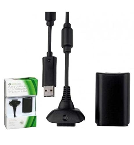 Kit 2 Baterias Carregador Controle Xbox 360