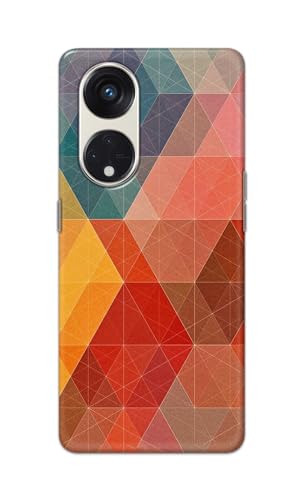 Image of Printed Hard Back Cover Case for Oppo Reno8 T 5G | Reno 8T 5G Back Cover (Crumpled Design) -1111