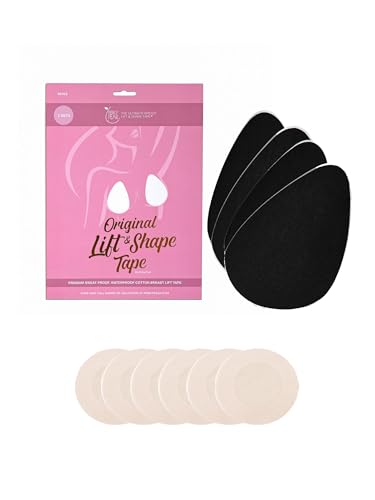 Image of Perky Pear Original Lift & Shape Boob Tape [A-K Cups] - 2 Pairs of Boob Tape & 3 pairs Nipple covers