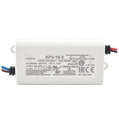 Pilote d'affichage à LED tension constante APV-16 transformateur 12V 24V pour module lumineux
