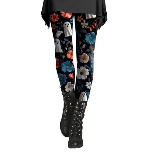 Pantalones de yoga para mujer, diseño floral, delgados, con estampado floral, talla 12-14, B, M