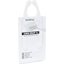Bobino Cord Wrap - Multiple Colors - Stylish Cable and Wire Management/Organizer Extra Large, White
