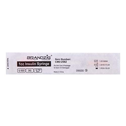 Brandzig Syringes 31G 1cc 5/16" 100-Pack - Thumbnail 5