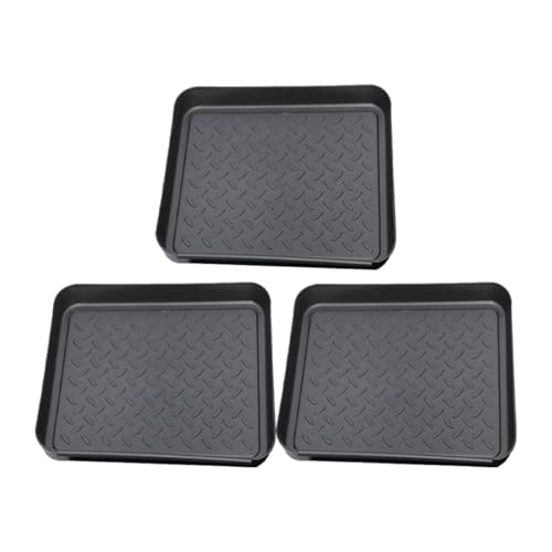 Plateaux à chaussures noir SEWACC x3 en plastique multi-usages