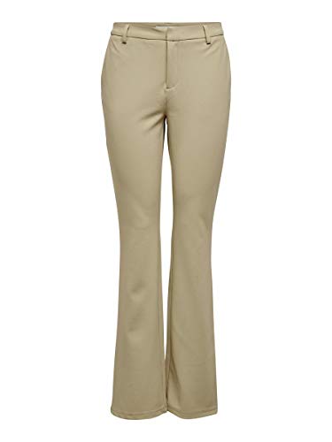ONLY Damen ONLROCKY MID Flared Pant TLR NOOS Hose, Nomad, L/34
