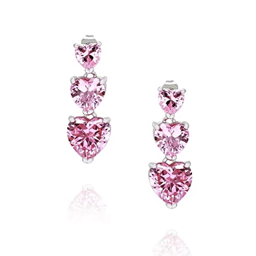 Boucle d'oreille pendante argent et zircone un cadeau idéal pour femme