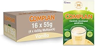 Complan Delicious Banana Nutritional Drink Sachets, 4 x 55 g (Pack of 4)