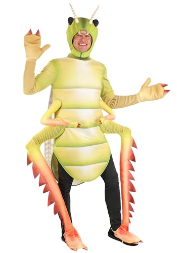 Adult Deluxe Grasshopper Costume Green Insect Halloween Outfit Medium