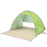[page_title]-Außen Automatische Pop-Up-Strand-Zelt-beweglicher Baby Strand Cabana Sonnenschutz Mit Anti-UV-Shelters Senden Verpackungs-Beutel Für Im Freien Garten Camping Wandern Angeln Picnicing autumn green