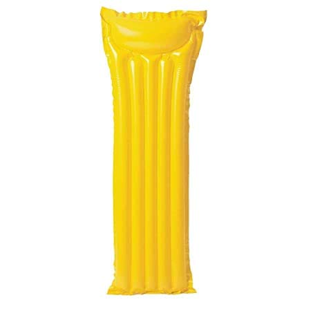 Akshaj Inflatable Float Swimming Mat Duck Print for Water Fun at Swimming Pool Lakeside Beach (1.83m x 69cm)