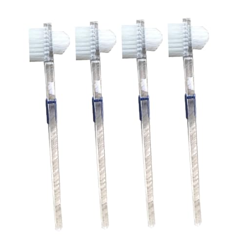 FOMIYES False Brush Double-Sided Soft Bristles Non-Slip Handle Brush for Dentures