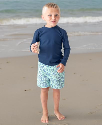 Image of RUGGEDBUTTS Baby /Toddler Boys Long Sleeve Rash Guard Swim Shirt w /UPF 50+