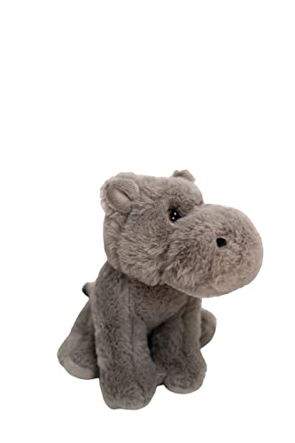 Heitmann Deco Plüschtier Nilpferd - grau - 20cm - Nachhaltig - aus 100% Recyclingmaterial