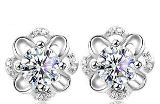 B_Mayshow - Pendientes de moda con accesorios de joyería de primera calidad, 1 par 1 Small Fresh Flowers