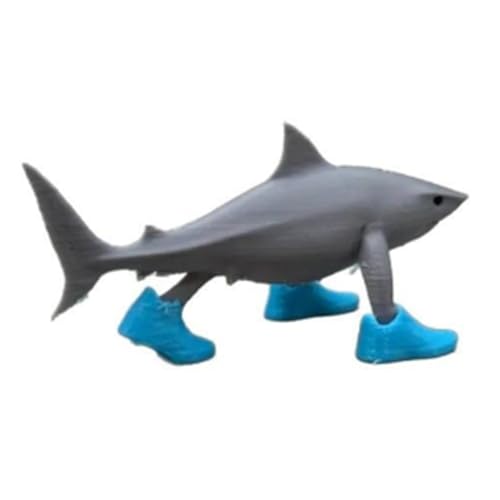 Buhdjfnke Tiburones Usando Zapatos Decoración Impresión 3D Adornos Decoración del Hogar