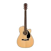 The Fender CC-60SCE Concert Electro Acoustic Guitar blends renowned craftsmanship with modern features; Equipped with powerful onboard electronics and a built-in tuner, it offers the best of Fender’s legacy in a versatile, plug-in ready package Perfe...