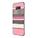 kate spade new york Flexible Hardshell Case for Samsung Galaxy S8+ - Berber Stripe Clear/Atlas Pink/Rose Gold Foil/Cream