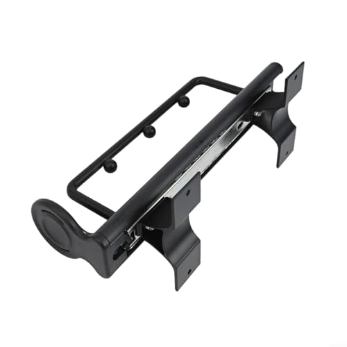 Zilimontt Tringle à vêtements télescopique pour armoires, barre de placard réglable en alliage d'aluminium et acier laminé à froid avec vis de montage, noir, 250-500 mm (250 mm)