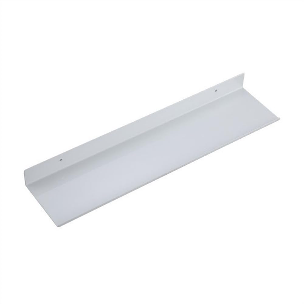 Conveniente estante de ducha flotante, estante decorativo de pared de aluminio, estantes de ducha de metal modernos montados en la pared (blanco, 30 cm)