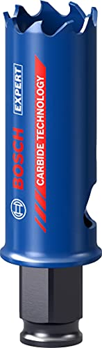 Bosch 1x Sega a tazza EXPERT Multi Material Power Change Plus (per Legno con metallo, Mattone, Ø 22 mm, Professional Accessorio Trapano)