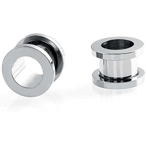Expansores Oreja Acero Quirurgico Aro Plata Cover